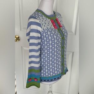 Miss look Embroidered print cardigan M